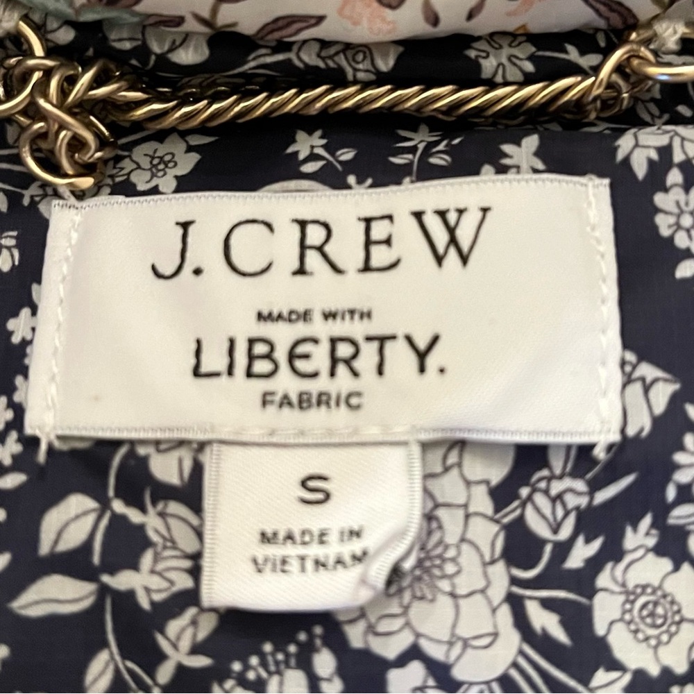 J. Crew Puffer Vest in Liberty Tapestry Floral with Primaloft  S - Picture 9 of 11